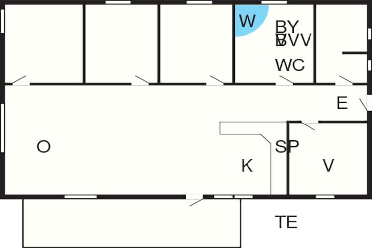 8 persoons vakantie huis in Væggerløse-Plattegrond