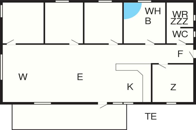 8 persoons vakantie huis in Væggerløse-Plattegrond