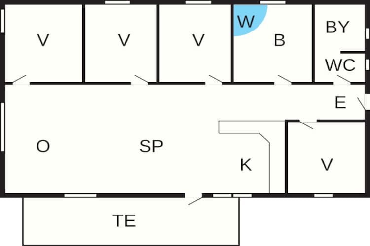 8 persoons vakantie huis in Væggerløse-Plattegrond