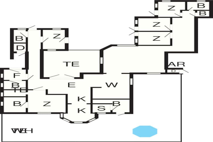 16 person holiday home in Væggerløse-Floor plan