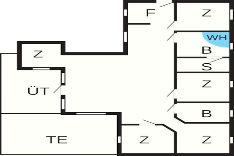 10 persoons vakantie huis in Sydals-Plattegrond