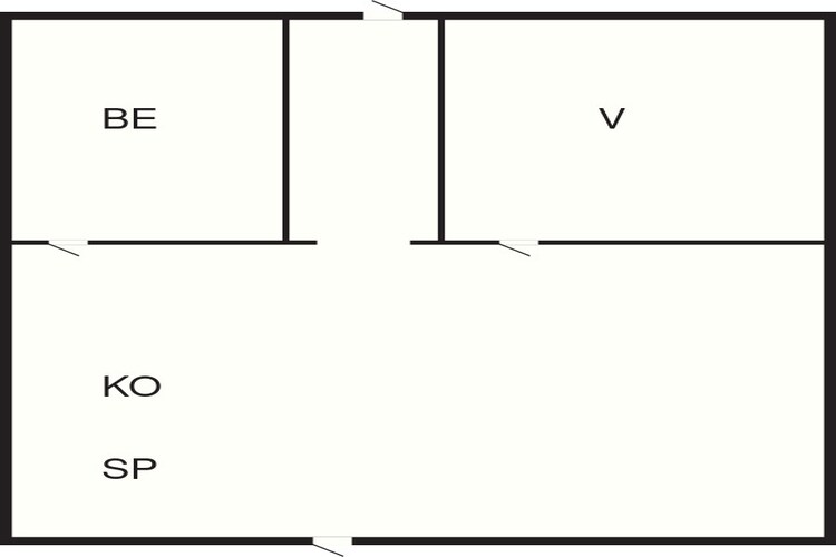 Kustcharme op Okno Island-By Traum-Plattegrond