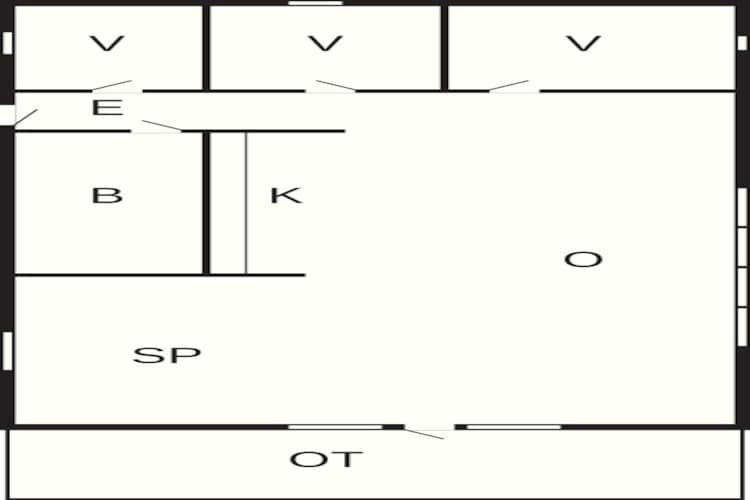 5 persoons vakantie huis in Jægerspris - Plattegrond