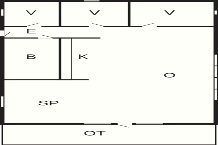 Maison de vacances pour 5 a Jægerspris - Plan