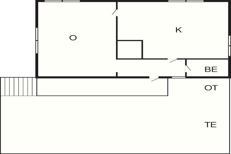 Maison de vacances pour 4 a Smögen-Plan d'étage