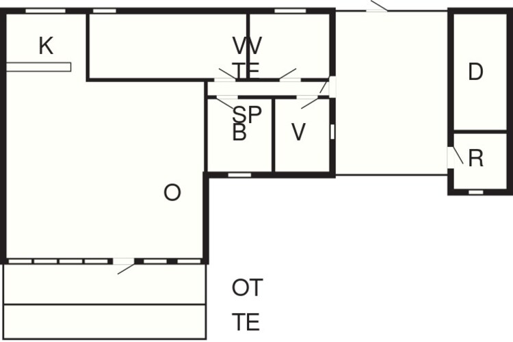 Rustig huisje toevluchtsoord in Lokken-By Traum-Plattegrond