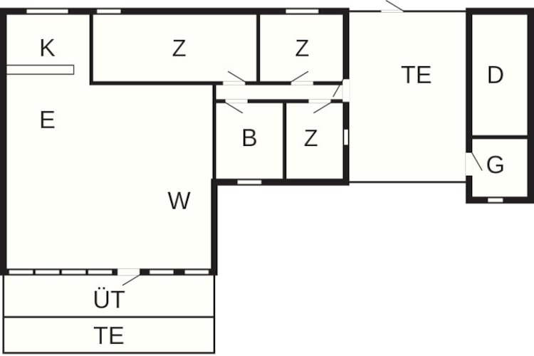 Rustig huisje toevluchtsoord in Lokken-By Traum-Plattegrond