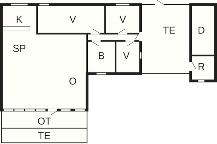 Rustig huisje toevluchtsoord in Lokken-By Traum-Plattegrond