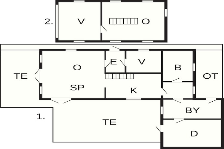 Gezellig Fjordzicht Toevluchtsoord-By Traum-Plattegrond