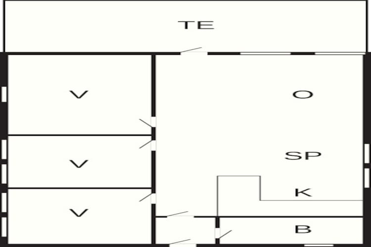 Lichte huisje bij de Lagune-By Traum-Plattegrond