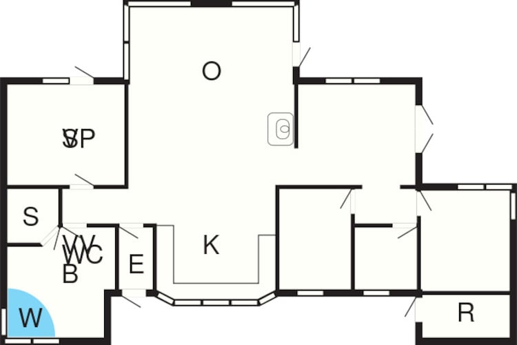 6 person holiday home in Hirtshals-Floor plan