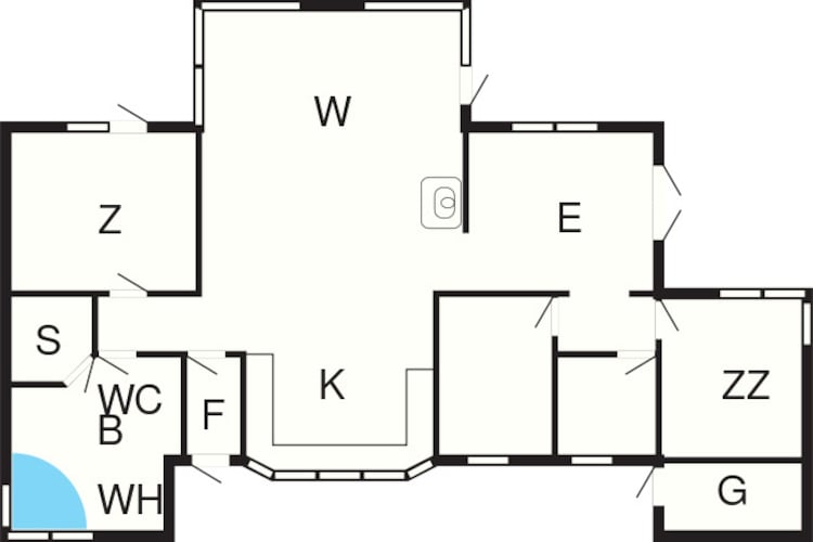 6 person holiday home in Hirtshals-Floor plan