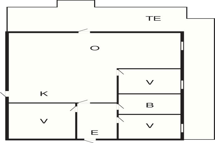 Kusttoevlucht in Varbjerg-By Traum-Plattegrond