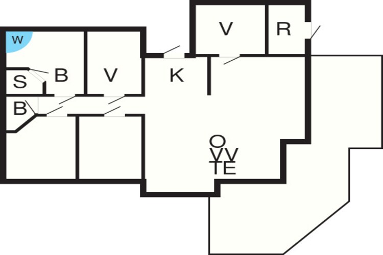 8 persoons vakantie huis in Væggerløse-Plattegrond