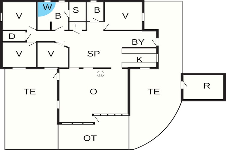 Maison de vacances pour 8 a Hadsund - Plan