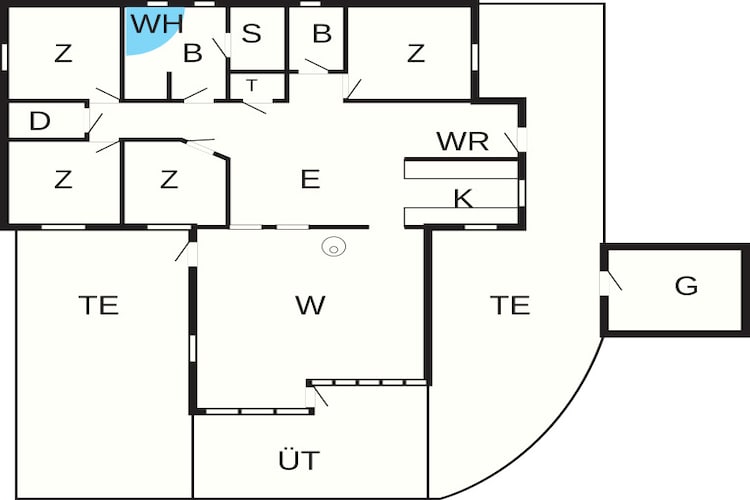 Maison de vacances pour 8 a Hadsund - Plan