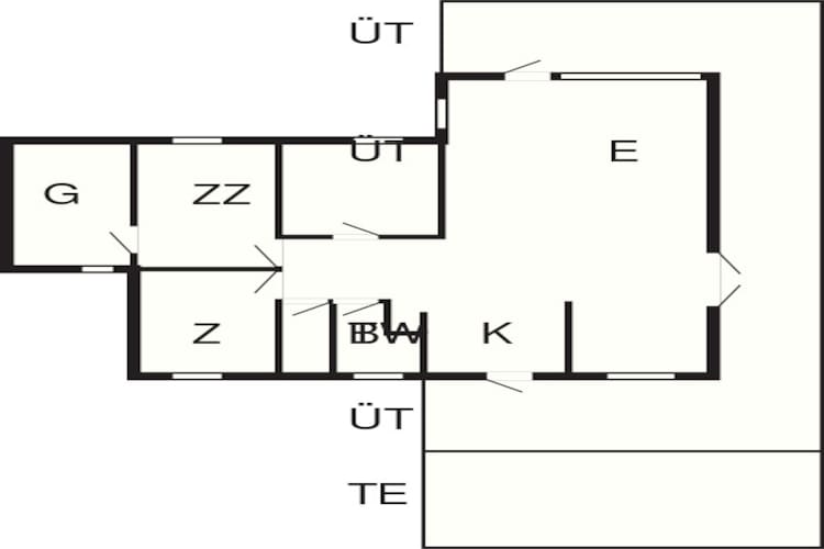 Kustsereniteit bij Als Odde-By Traum-Plattegrond