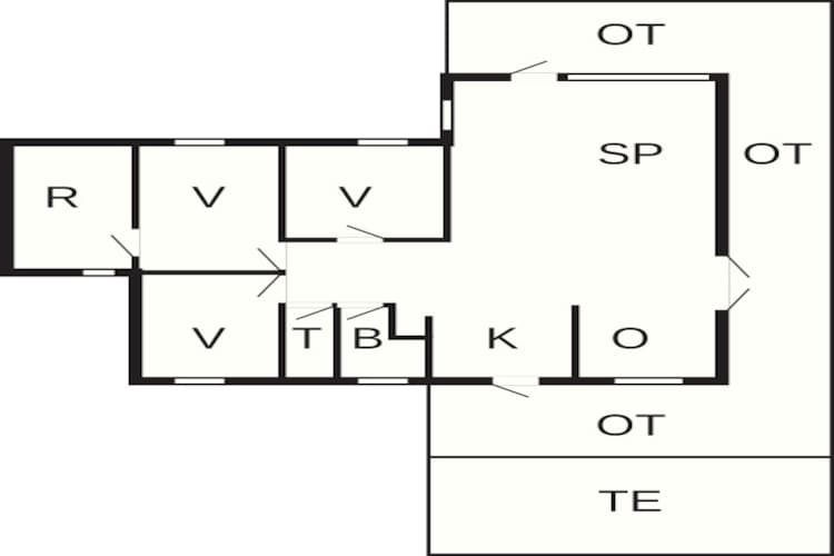 Kustsereniteit bij Als Odde-By Traum-Plattegrond