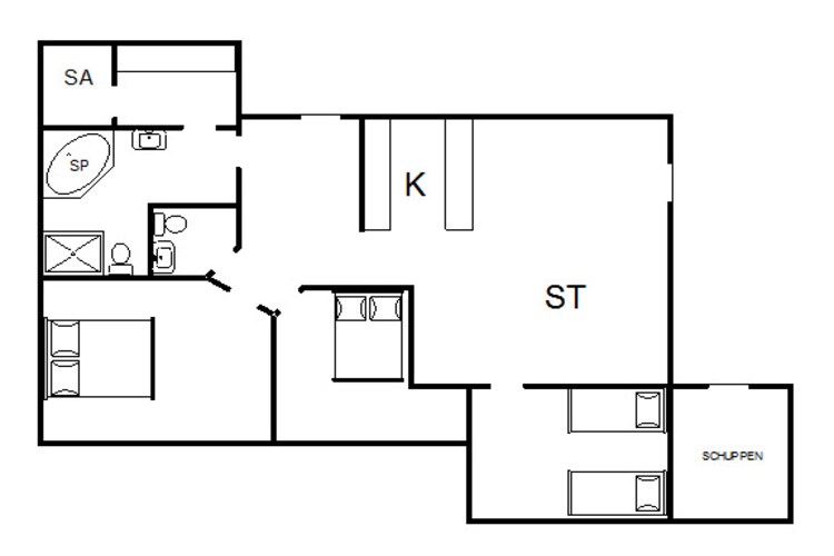 6 persoons vakantie huis in Tarm-Plattegrond