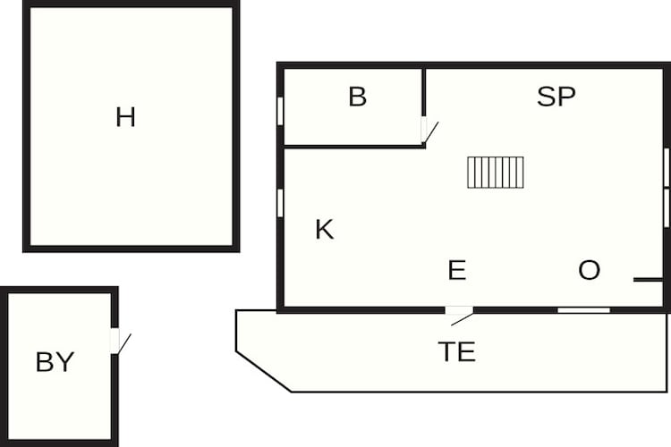 Rustig eilandtoevluchtsoord in Foto-By Traum-Plattegrond