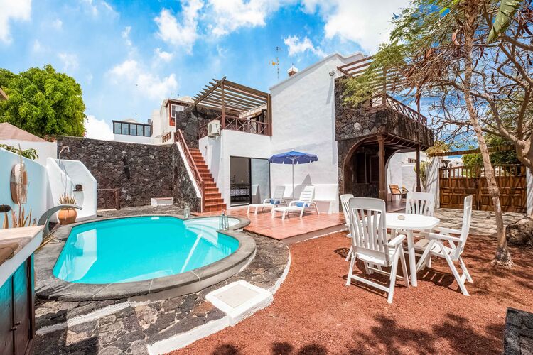 Vakantiehuizen Spanje | Lnzt | Villa te huur in Puerto-del-Carmen met zwembad  met wifi 5 personen