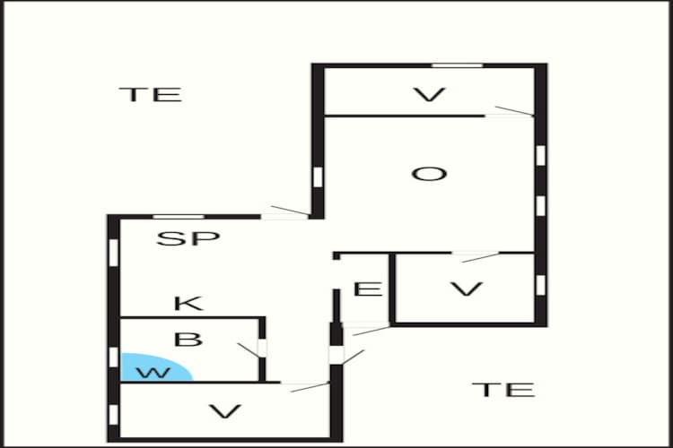 Maison de vacances pour 6 a Hadsund - Plan