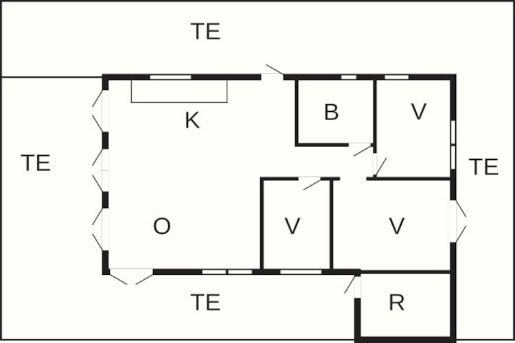 6 persoons vakantie huis in Idestrup-Plattegrond