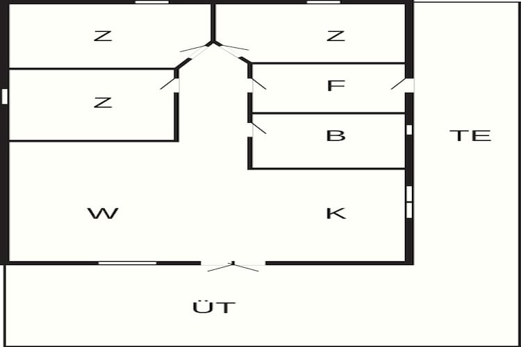 6 persoons vakantie huis in Læsø-Plattegrond