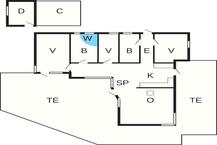 8 persoons vakantie huis in Ålbæk-Plattegrond