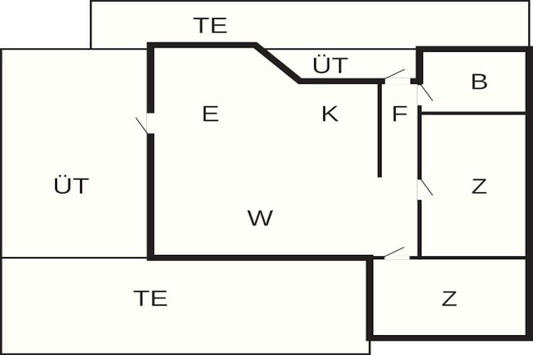Rustig toevluchtsoord in Lyngsa-By Traum-Plattegrond