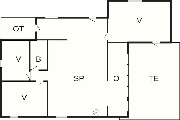 6 person holiday home in Væggerløse-Floor plan