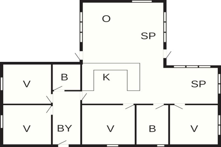 10 persoons vakantie huis in Ansager-Plattegrond