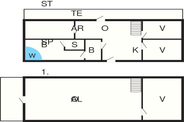 10 person holiday home in Ranum-Floor plan