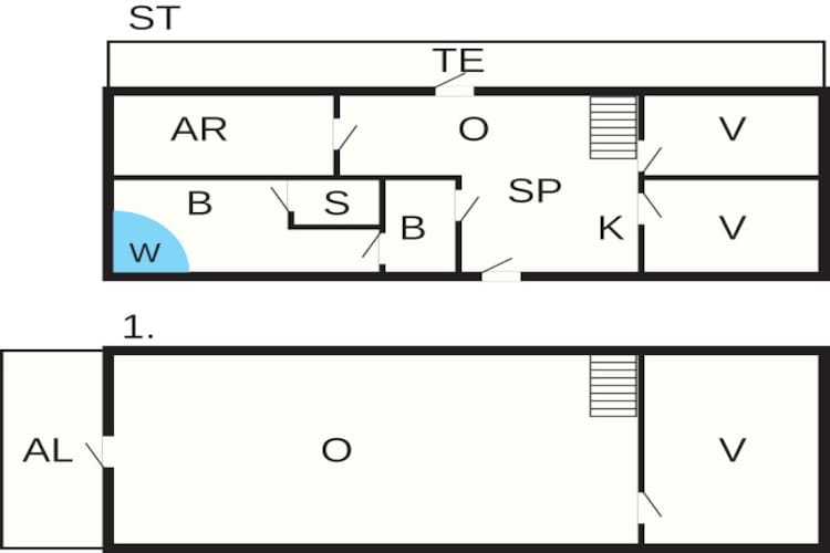 10 persoons vakantie huis in Ranum-Plattegrond