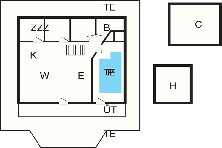 8 persoons vakantie huis in Skals-Plattegrond