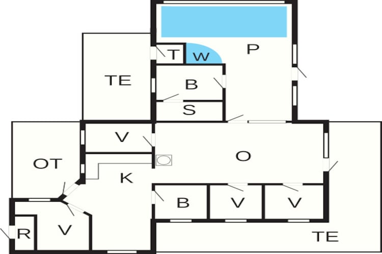 10 persoons vakantie huis in Ringkøbing-Plattegrond