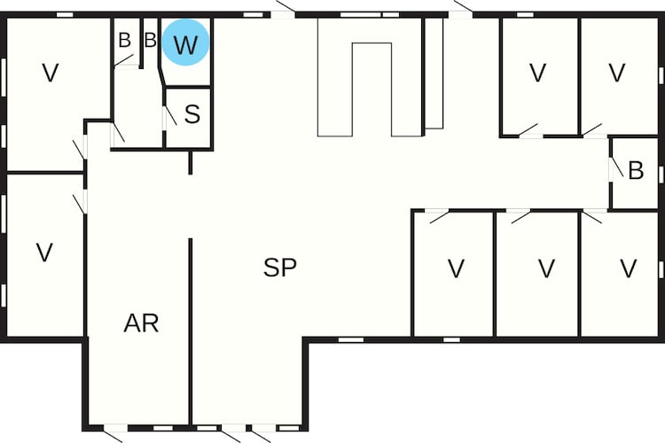 14 persoons vakantie huis in Glesborg-Plattegrond