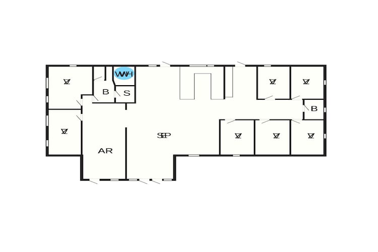 14 person holiday home in Glesborg-Floor plan