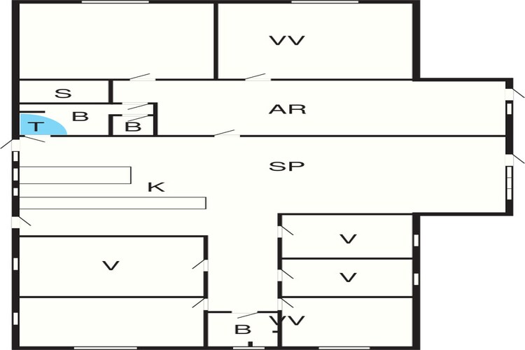 16 persoons vakantie huis in Glesborg-Plattegrond