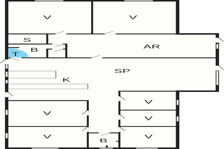 16 persoons vakantie huis in Glesborg-Plattegrond