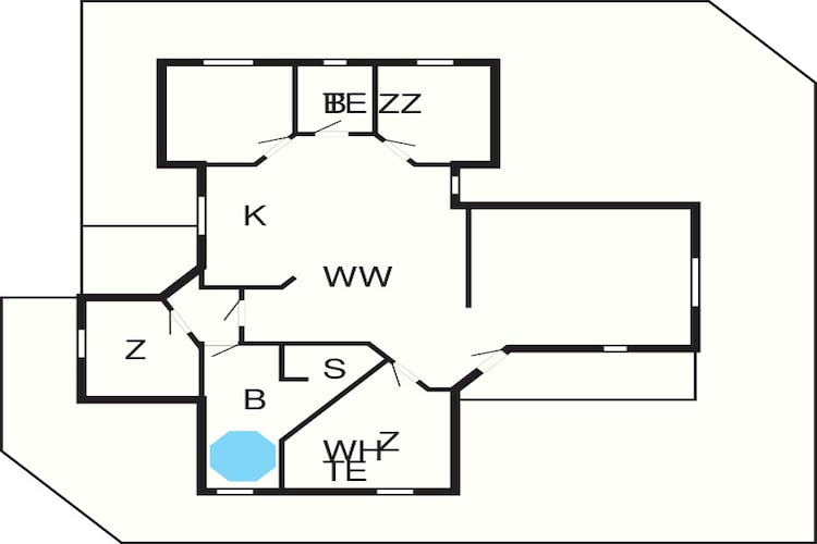 Luxe Strandverblijf in Blavand-By Traum-Plattegrond