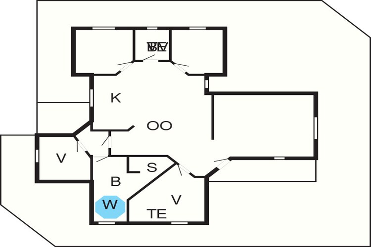 Luxe Strandverblijf in Blavand-By Traum-Plattegrond