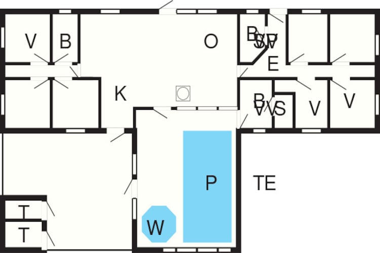 Maison de vacances pour 18 a Ulfborg-Plan d'étage