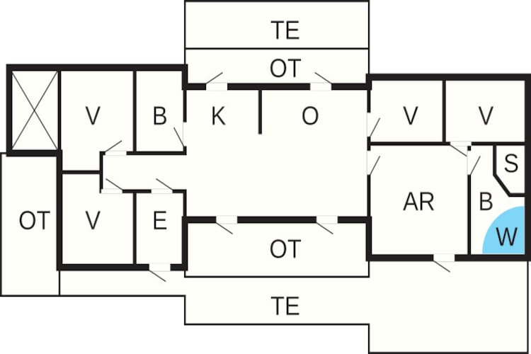 Luxe toevluchtsoord in Skovmose-By Traum-Plattegrond