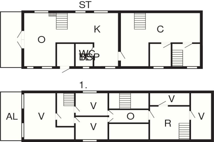 10 person holiday home in Fur-Floor plan