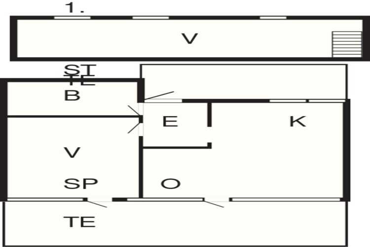Moderne Oase in Marielyst-By Traum-Plattegrond