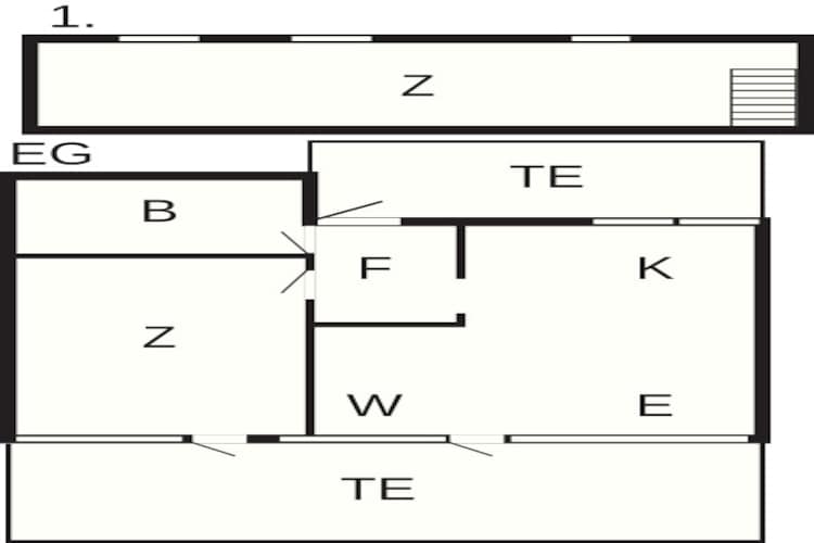 Moderne Oase in Marielyst-By Traum-Plattegrond