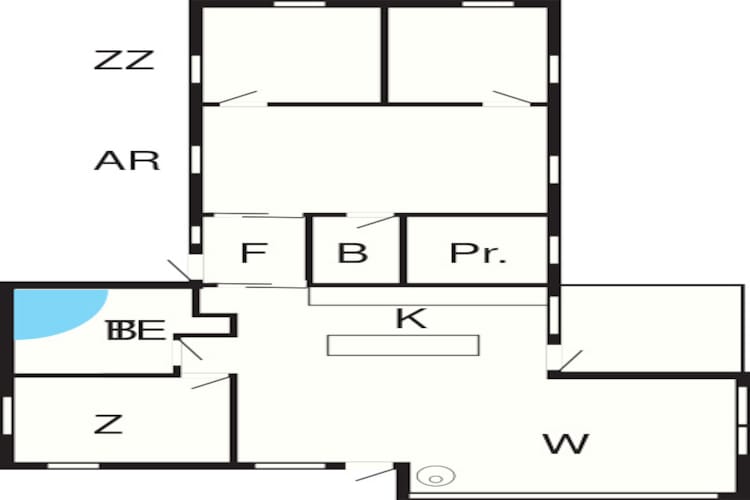 10 Personen Ferienhaus in Odder-Grundriss