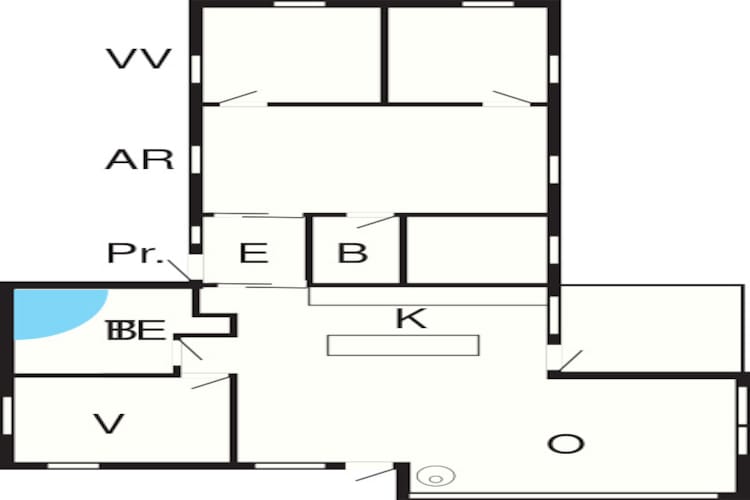 10 Personen Ferienhaus in Odder-Grundriss
