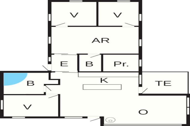 10 persoons vakantie huis in Odder-Plattegrond